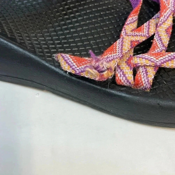 Chaco ZX/2 Vibram Unaweep Hiking Sandals Women’s size 10 Pink Toe Loop Strappy - Picture 4 of 8
